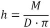 Formel für die Höhe eines Hohlzylinder