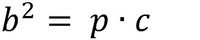 Formel für b²