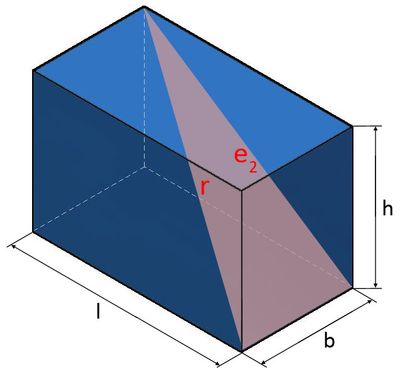 Formel für Seitendiagonale beim Quader