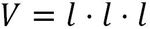 Formel für Volumen eines Würfels