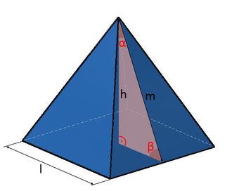 Mantelhöhe einer Pyramide berechnen