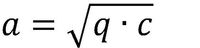 Formel für die Länge a