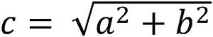 Formel Hypothenuse