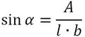 Formel sin alpha im Rhomboid