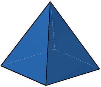 Gleichschenklige, gerade Pyramide Gleichschenklige, gerade Pyramide