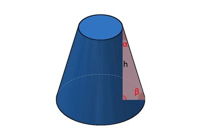Höhe eines Kegelstumpfes