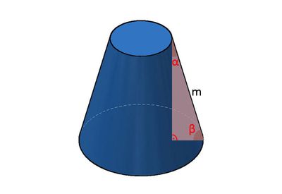Mantelhöhe eines Kegelstumpfes