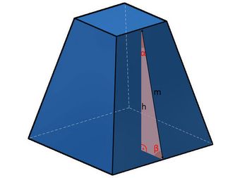 Mantelhöhe eines Pyramidenstumpfes Mantelhöhe eines Pyramidenstumpfes